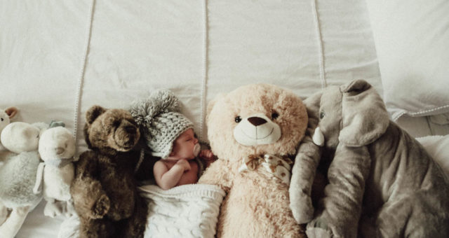 Billy and his friends I Newborn baby photography in the comfort of your own home
