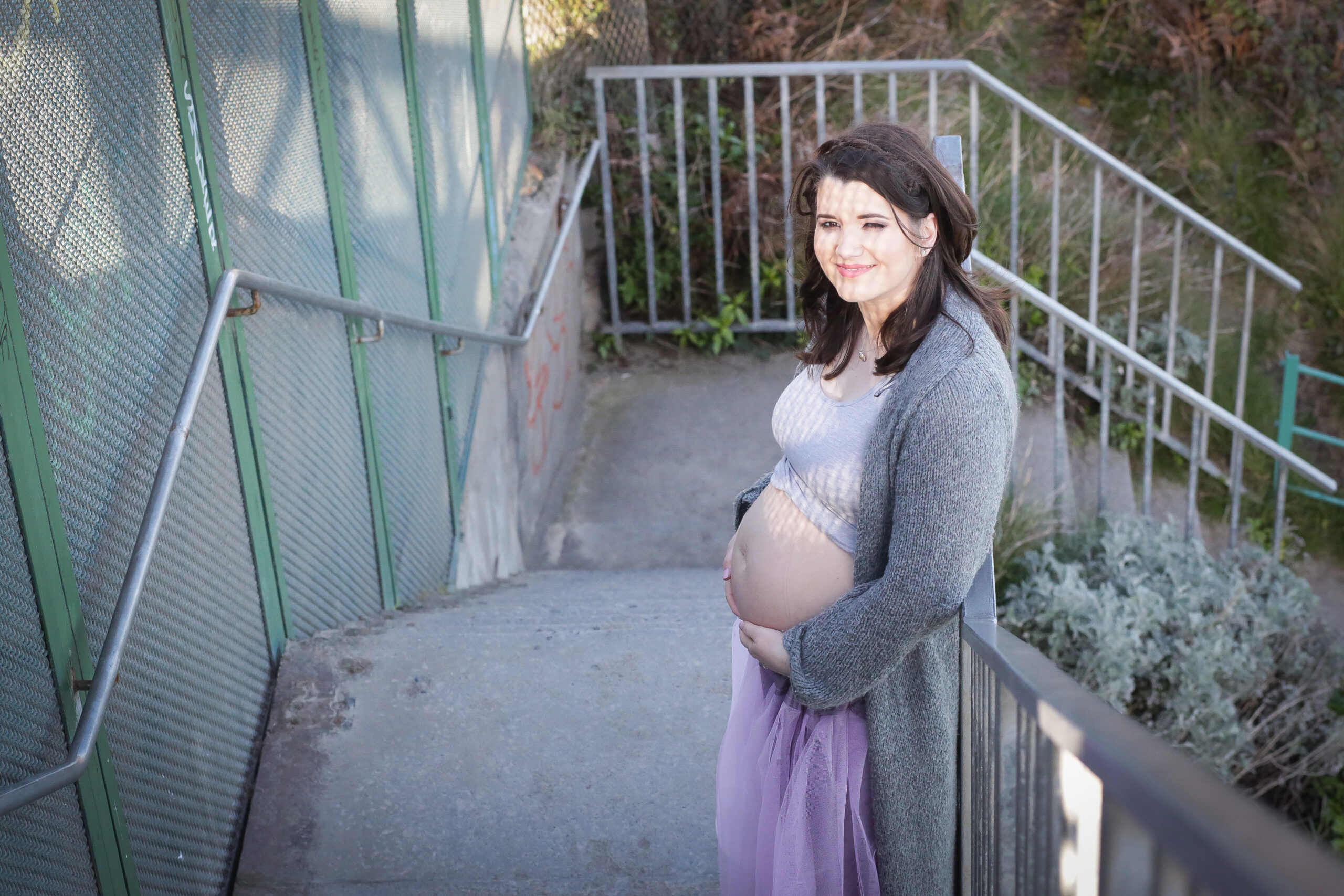 High pregnancy photo session Killiney beach